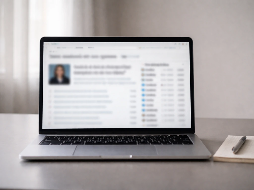 Close-up of a laptop showing a finance news webpage with a blurred, unreadable billionaire ranking section